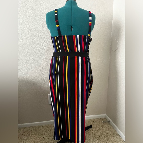 Fashion Nova Striped Bodysuit skirt set size XL - Picture 6 of 6